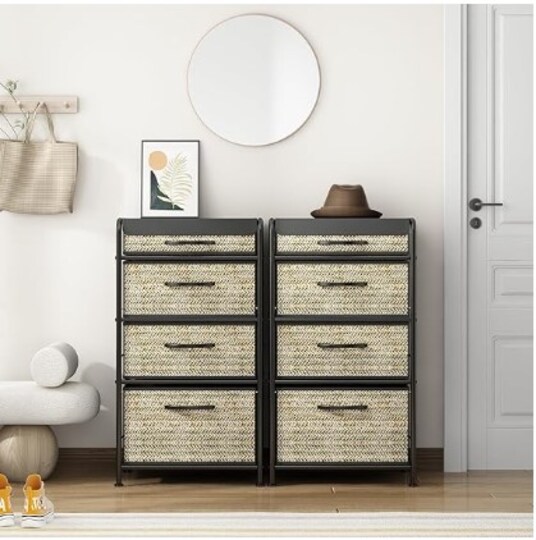 Dresser with 4 Drawers, Fabric Bedroom Dresser, Fabric Storage Tower, Small Dresser Chest of Drawers Organiser Storage Fabric Dresser with Sturdy Steel Frame | Michaels Dresser with 4 Drawers, Fabric Bedroom Dresser, Fabric Storage Tower, Small Dresser Chest of Drawers Organiser Storage Fabric Dresser with Sturdy Steel Frame | Michaels